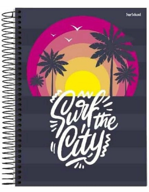 CADERNO CD 12 MATERIAS ESP. 192F SURF