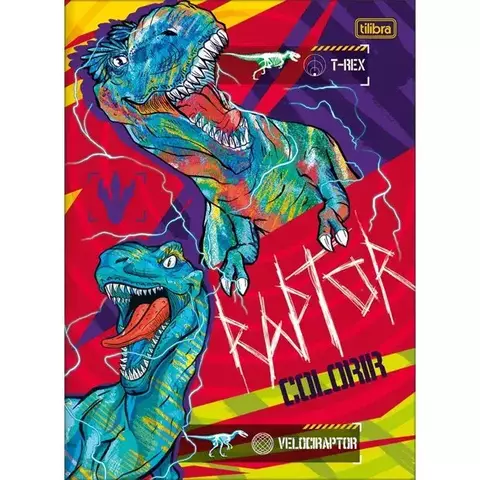 Livro para Colorir Raptor Tilibra - comprar online