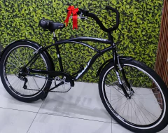 BIKE ARO 26 BEACH QUADRO ALTO - Bikes Lopes