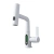 Canilla de Lavabo Inteligente de Cascada con Pico Extensible | Blanco Mate Moderno