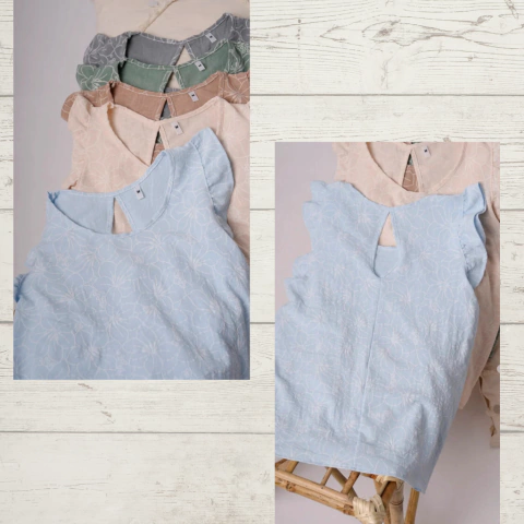 Musculosa Lino y brodery