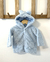 Saco Soft con capucha orejitas Celeste - comprar online