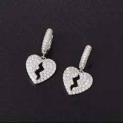 ARITOS BROCKENHEARTS PLATEADOS