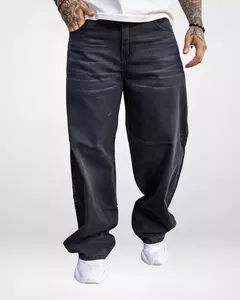 PANTALON BAGGY CLASIC CON BIGOTES NEGRO STONE - comprar online