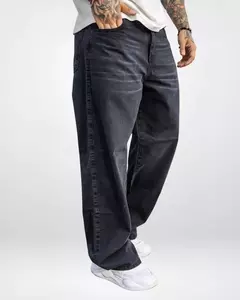 PANTALON BAGGY CLASIC CON BIGOTES NEGRO STONE - ZETA