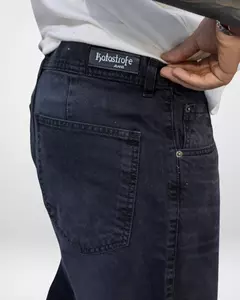PANTALON BAGGY CLASIC CON BIGOTES NEGRO STONE - tienda online