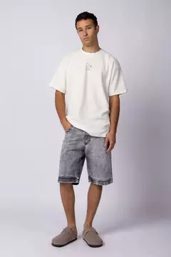 Bermuda Jean Racer Gris en internet