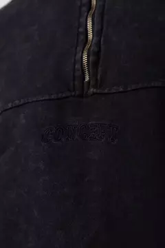 Buzo Over Cedar Negro - tienda online