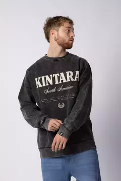 Buzo Over Pyur Kintara Negro - comprar online
