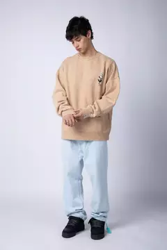 BUZO OVER ROUX JARRON BEIGE - ZETA