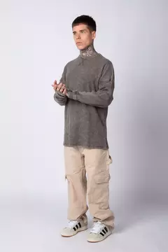 BUZO OVER TROUT MILITAR - ZETA