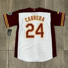 Camiseta Venezuela White - #24 Cabrera - ZETA