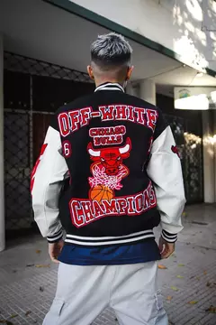 Campera NBA Chicago Bulls Champions Black&White - ZETA