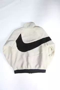Campera Nike Reversible Blanca Peluche - Interior Negro en internet