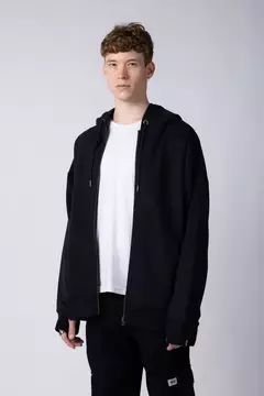 CAMPERA OVER FORGE NEGRA