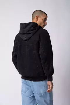 Campera Over Ripple Negra - comprar online