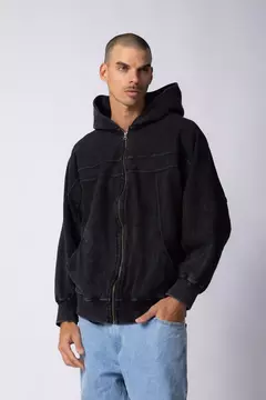 Campera Over Ripple Negra