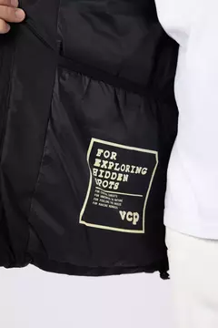 CAMPERA PUFFER CRONOS NEGRA - comprar online