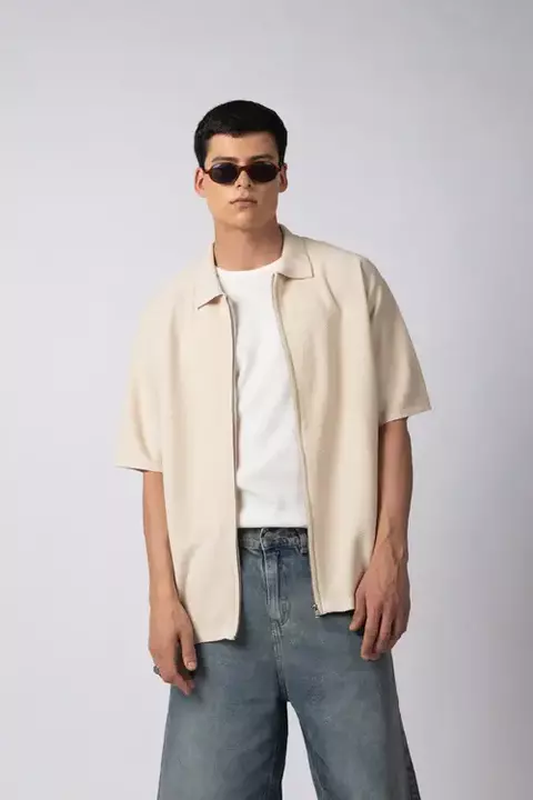 Chomba Tejida Rover Crudo (c/ cierre) - comprar online