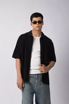 Chomba Tejida Rover Negra (c/ cierre) - comprar online