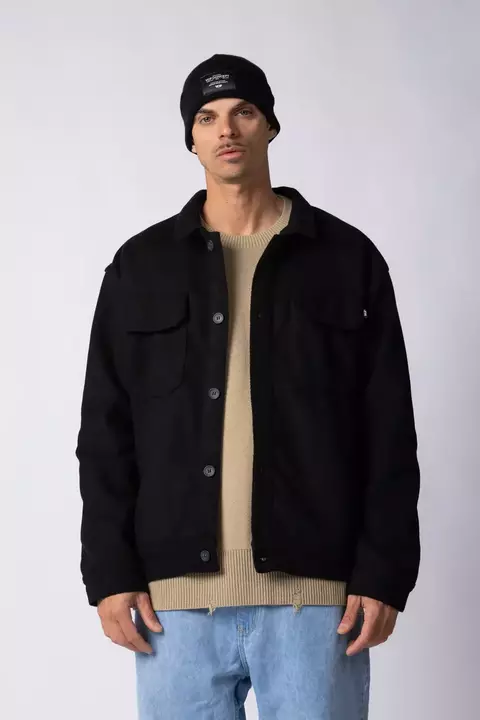 Coat Duffel Negro