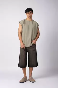 Musculosa Sudadera Tejida Dandy Militar - ZETA