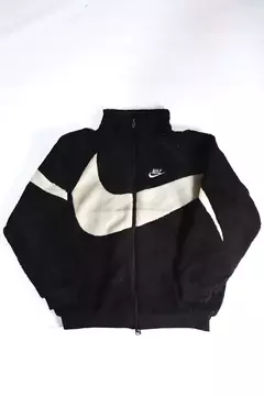 Campera Nike Reversible Negra Peluche - Interior Negro - ZETA