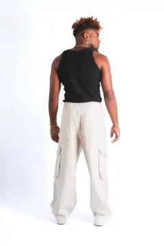 PANTALON BAGGY FRACTAL CREMA en internet