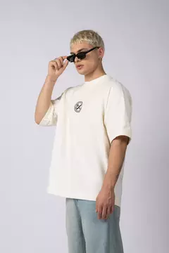 Remera Over GR Burn Crudo