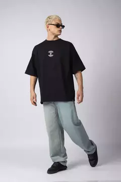 Remera Over GR Connect Negra - ZETA