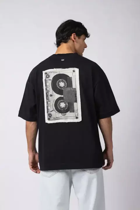 Remera Over GR Song Negra