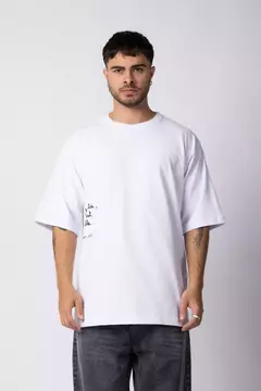 Remera Over Rhy Aime Blanca - comprar online