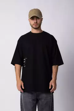 Remera Over Rhy Aime Negra - tienda online