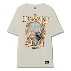 REMERA OVERSIZE CHART BEIGE - comprar online