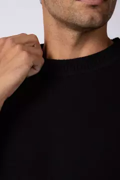 REMERA TEJIDA ZYLO NEGRA - ZETA