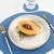 Porta Copo Onda Denim / Tangerina - Sorella Home | Elegância que acolhe, beleza que permanece