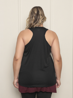 Regata Glow Up Plus Size Preta - Better Together