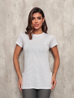 Blusa Long Fit Tee Branca na internet