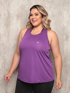 Regata Glow Up Plus Size Roxa na internet