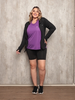 Imagem do Regata Glow Up Plus Size Roxa