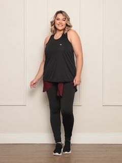 Regata Glow Up Plus Size Preta na internet