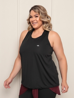 Regata Glow Up Plus Size Preta