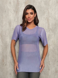 Camiseta de Tule Lilás na internet