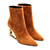 Bota couro marrom cano curto cecconello 2202001-13 - loja online
