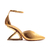 Scarpin couro ouro salto vazado cecconello 2373001-3 - comprar online