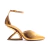 Scarpin couro ouro salto vazado cecconello 2373001-3 - comprar online