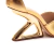 Scarpin couro ouro salto vazado cecconello 2373001-3 - loja online