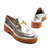 Sapato oxford couro prata cecconello 2374012-2 - loja online