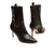 Bota couro preto cano curto cecconello 2399005-1 - loja online