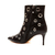 Bota couro preto cano curto cecconello 2399024-1 na internet
